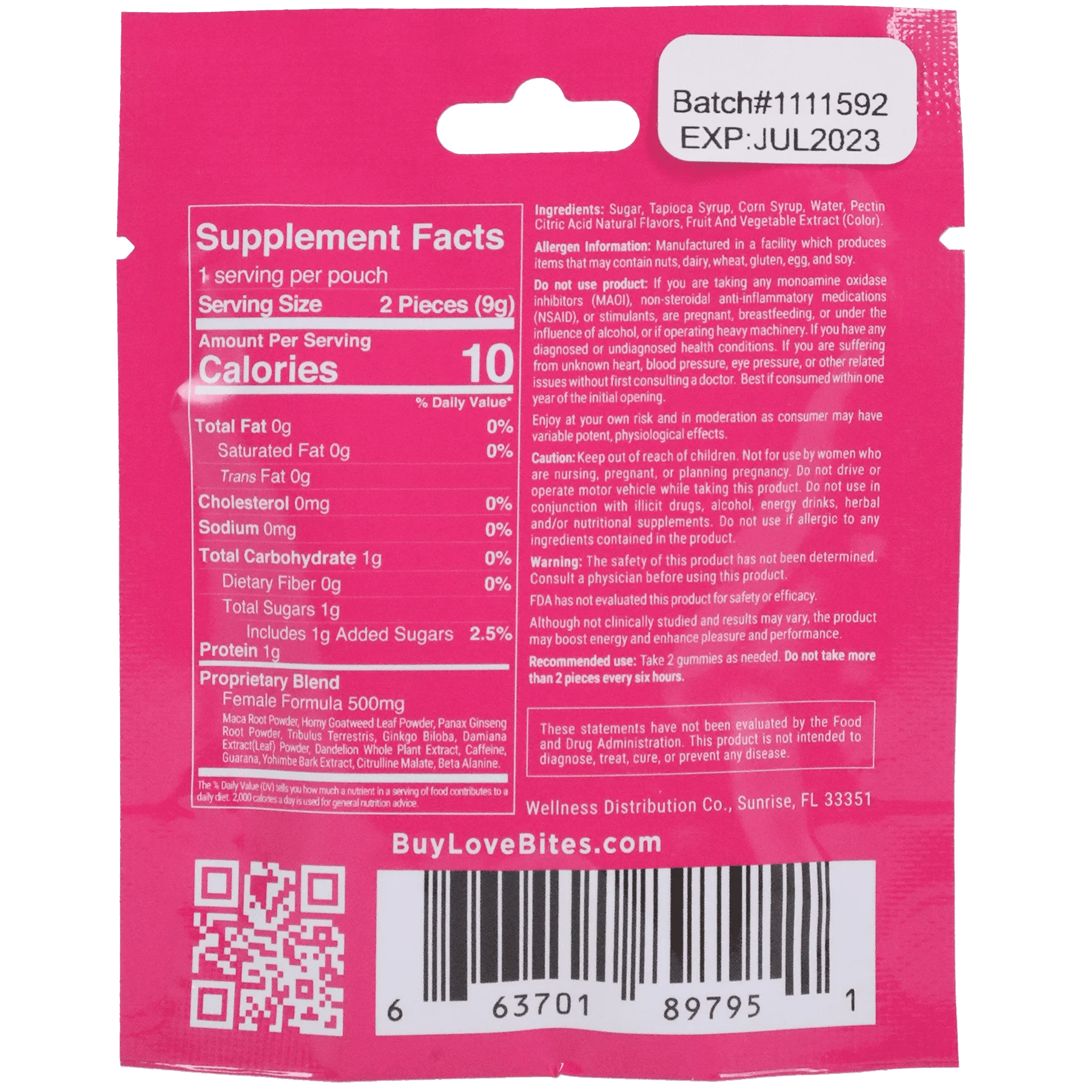 Love Bites® | Female Sensual Gummies - 2 pack - Image 2
