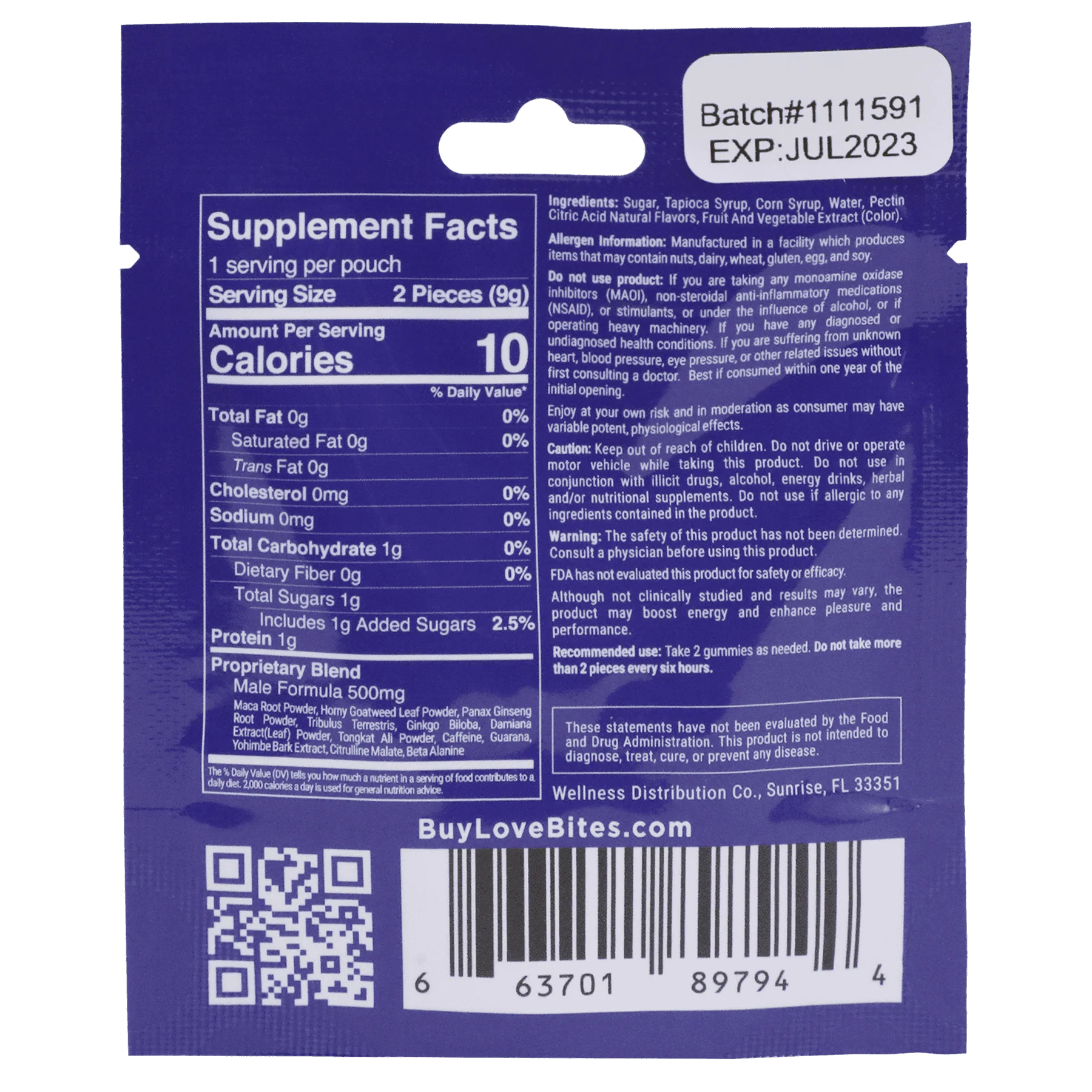 Love Bites® | Male Enhancements Gummies - 2 pack - Image 2