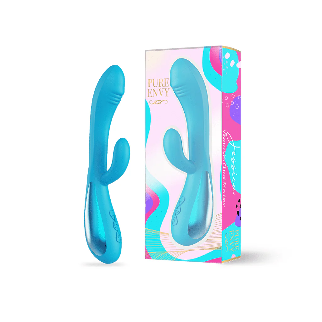 Jessica Curved G-Spot Vibrator – Powerful Silicone Vibrator with 10 Intense Vibration Modes by Pure Envy