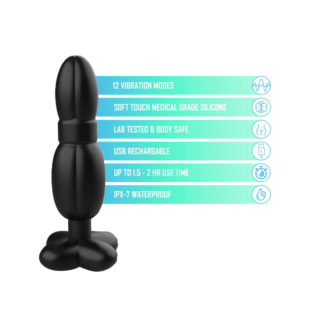 Rechargeable Remote-Controlled Prostate Massager – Dual-Motor Waterproof P‑Spot Stimulator - Image 3
