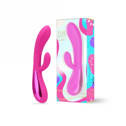 Stephanie Curved G-Spot Vibrator – Powerful Silicone Vibrator with 10 Intense Vibration Modes by Pure Envy