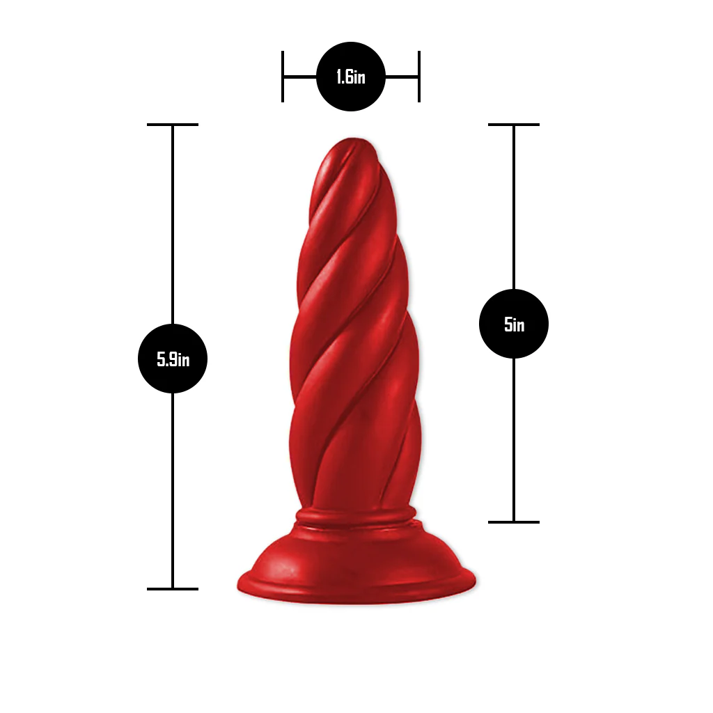 Super Swirl – Textured Silicone Anal Plug for Spiraling Sensation - Image 6