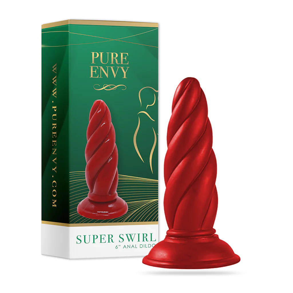 Super Swirl – Textured Silicone Anal Plug for Spiraling Sensation - Image 4