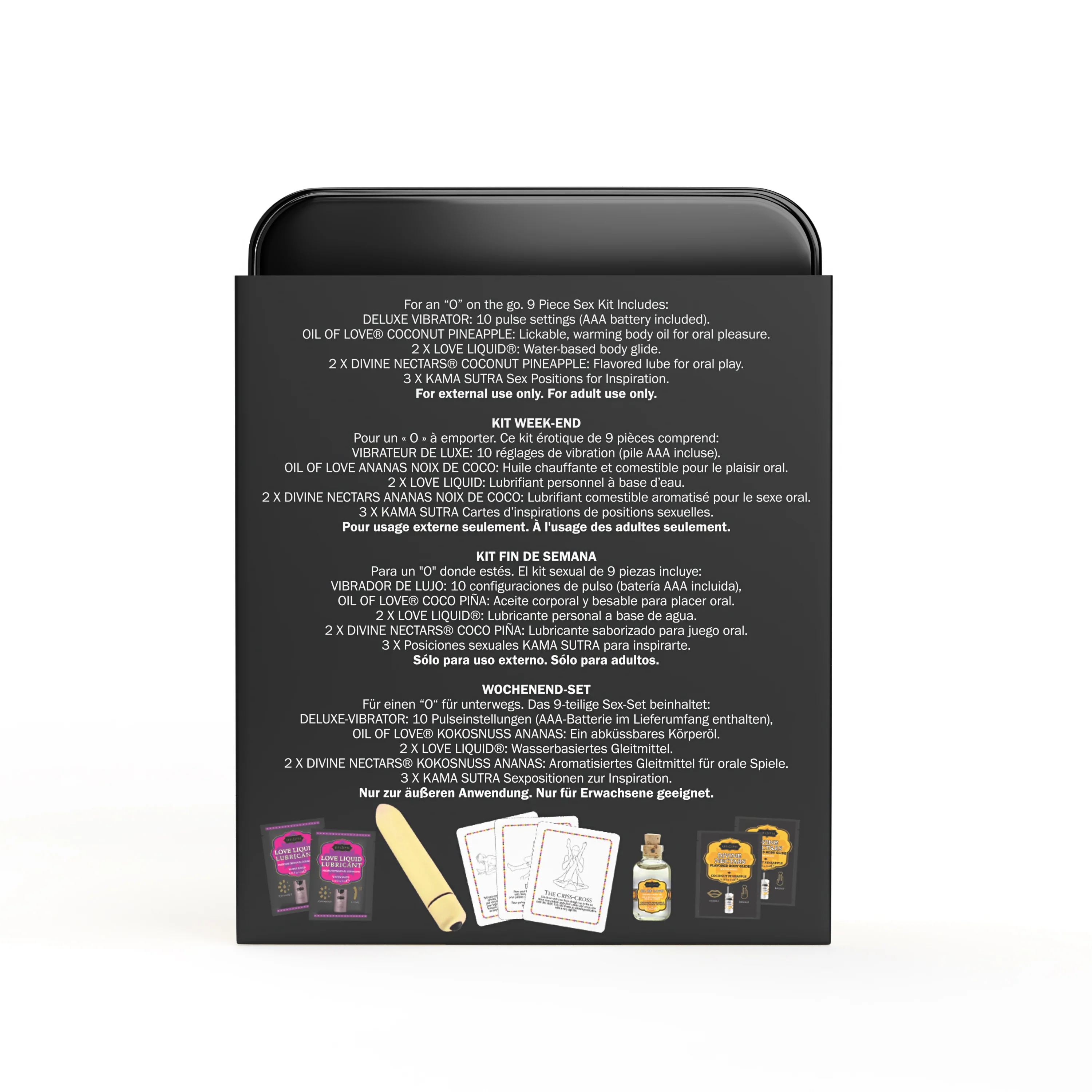 KamaSutra Weekender Kit – Coconut Pineapple 9-Piece Travel Pleasure Set - Image 2