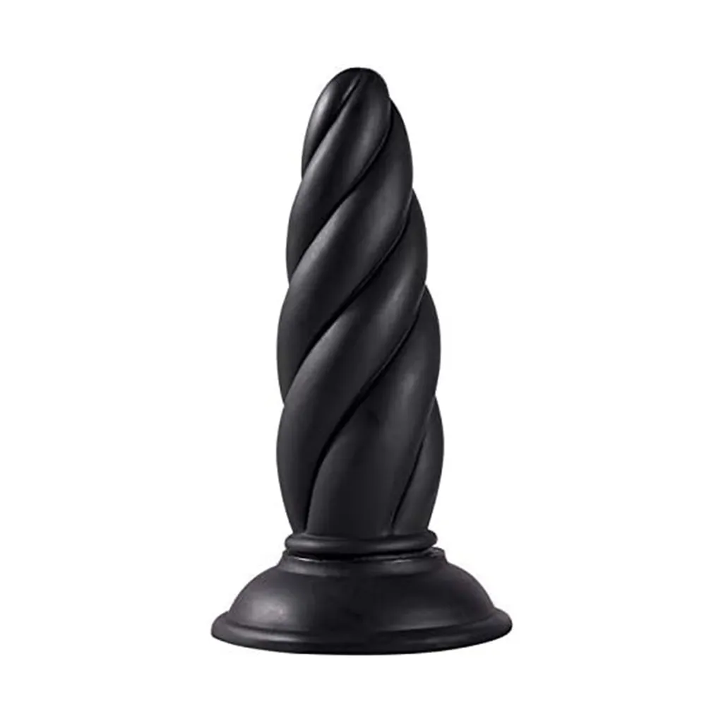 Super Swirl – Textured Silicone Anal Plug for Spiraling Sensation - Image 3